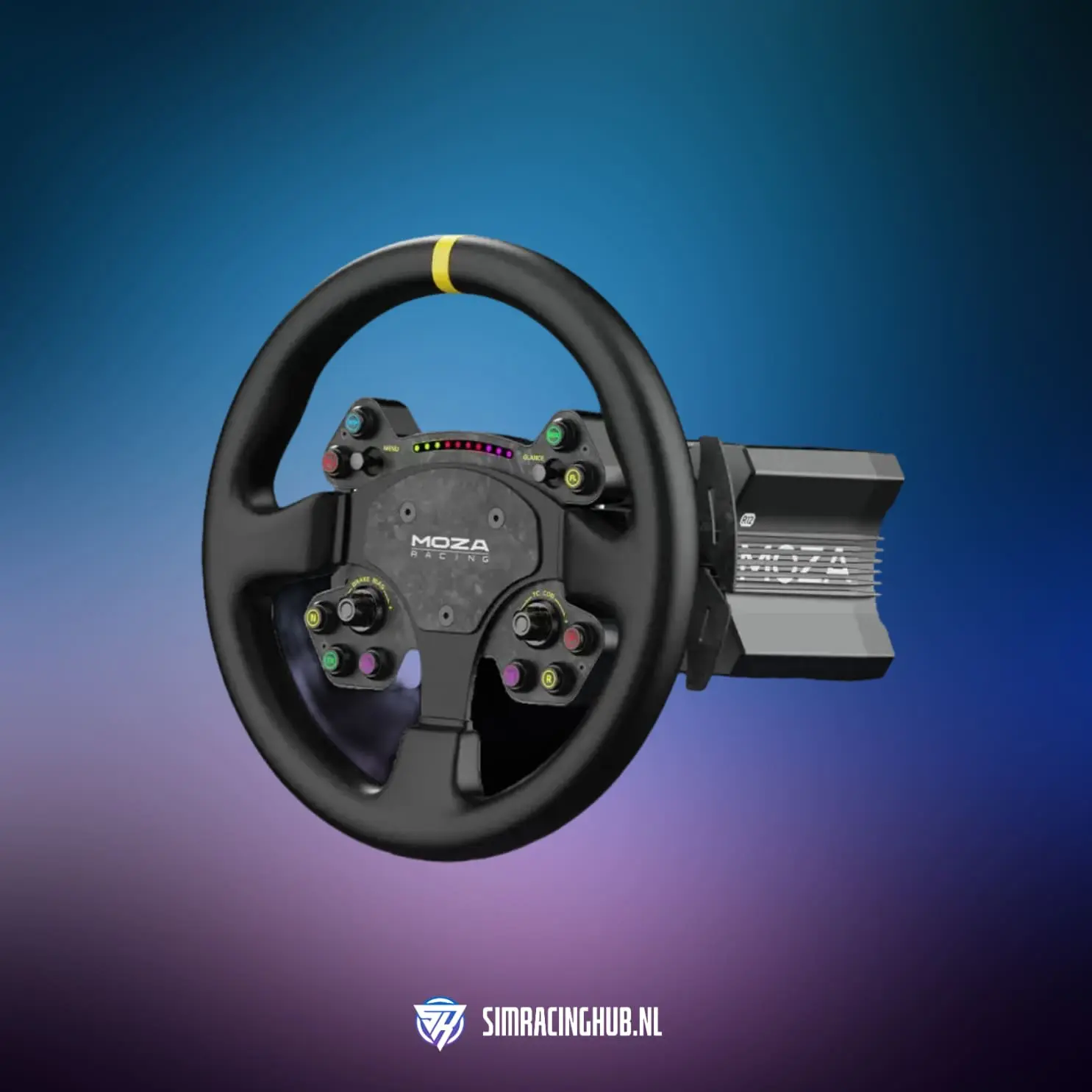 Moza Racing R12 Direct Drive Wheel Base (V2) + RS V2 Stuur Leer Bundel Moza Racing R12 Direct Drive Wheel Base (V2) + RS V2 Stuur Leer Bundel