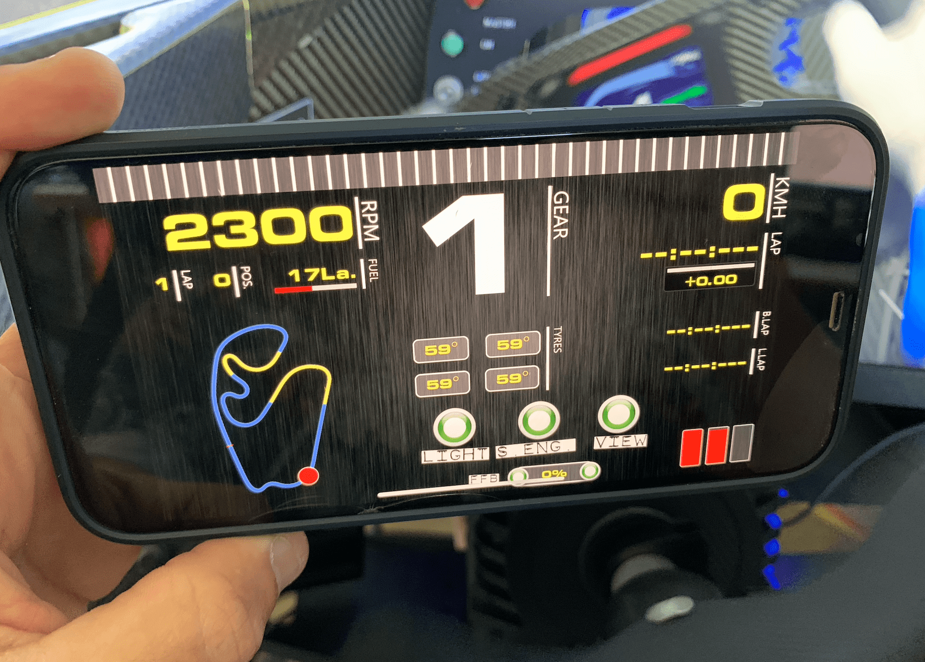 Konvertieren Sie Ihr altes iPhone in ein Sim Racing Dashboard