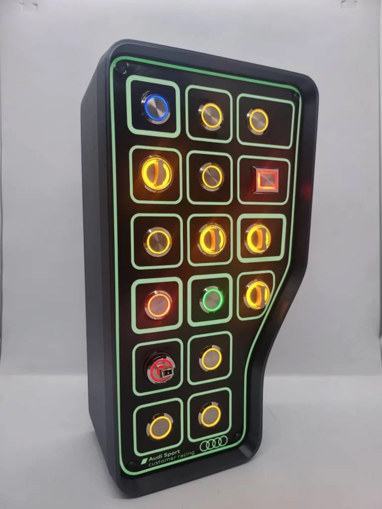button box with lighting