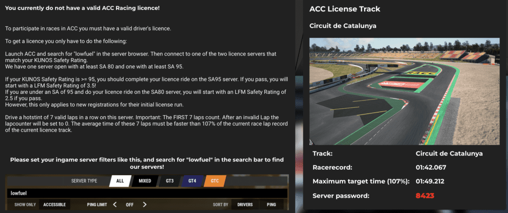low fuel motorsport