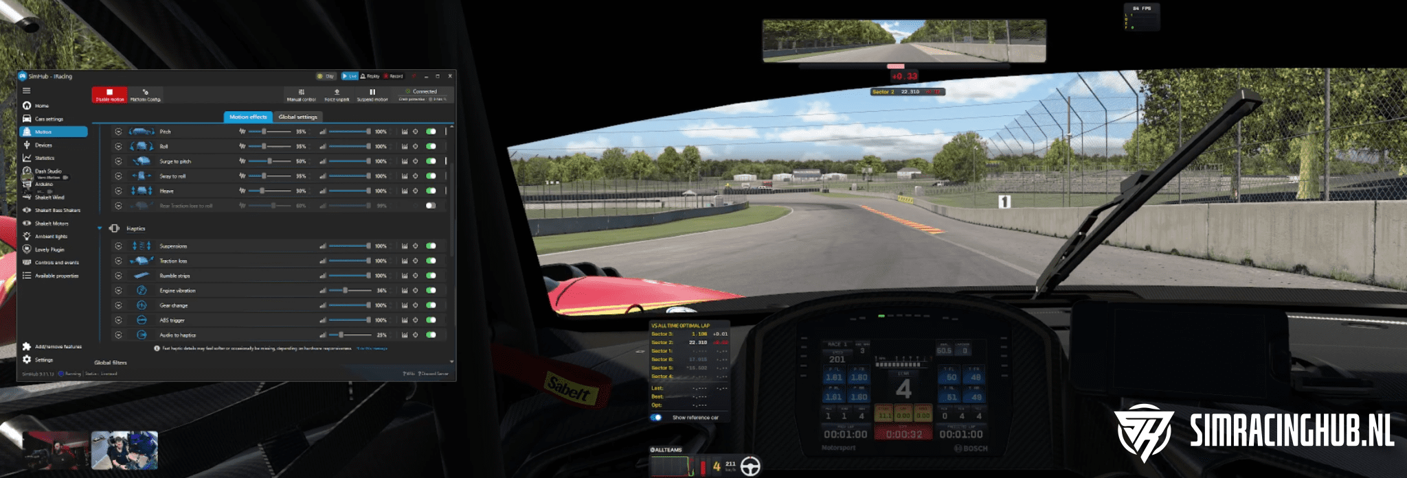vero motion tuning session simracinghub